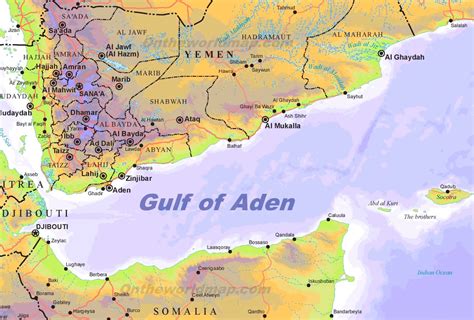 aden on the map.